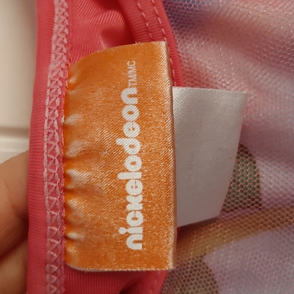 Dora and Boots one piece  pink and blue swimming bathing suit size 6x - Picture 8 of 8